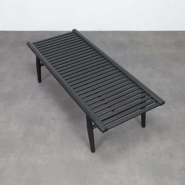 Slatted Wood Bench from Stellar Works, 2000s For Sale - Image 4 of 9