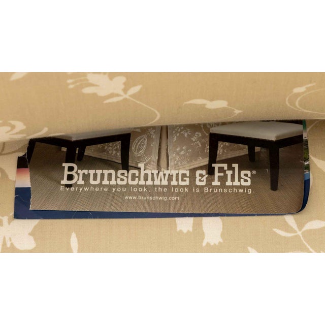 Beige Brunschwig & Fils Upholstered Lounge Chair For Sale - Image 8 of 8