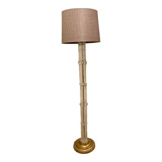 Hungarian Lead Crystal Floor Lamp For Sale