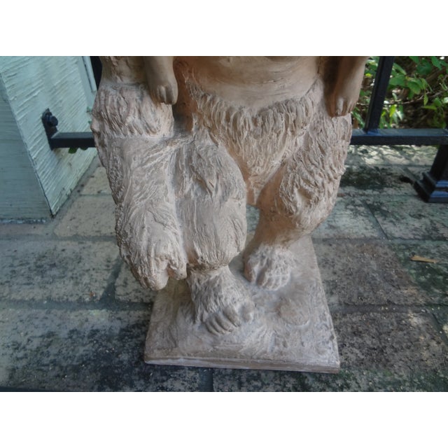 Ceramic French Terracotta Sculpture Depicting King Kong For Sale - Image 7 of 13