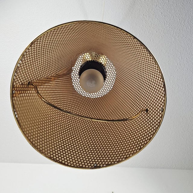 Pendant Lamp in Brass and Perforated Sheet Metal from Erco, 1960s For Sale - Image 17 of 18