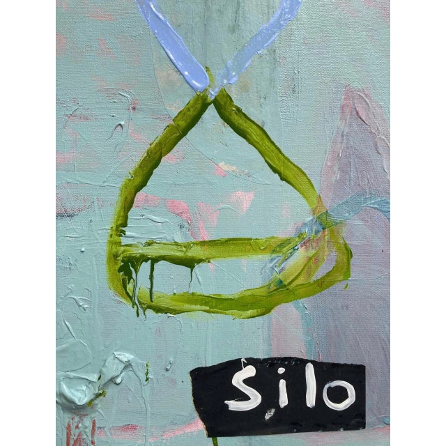 Contemporary "Silo" Abstract Contemporary Multimedia Painting by Guy Lyman, Framed For Sale - Image 3 of 6