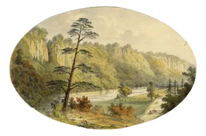 Ellis, River Derwent, Matlock, Peak District, Mid-19th Century, Watercolour