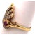 Yellow 14 Karat Yellow Gold Ruby and Diamond Contemporary Ring For Sale - Image 8 of 10
