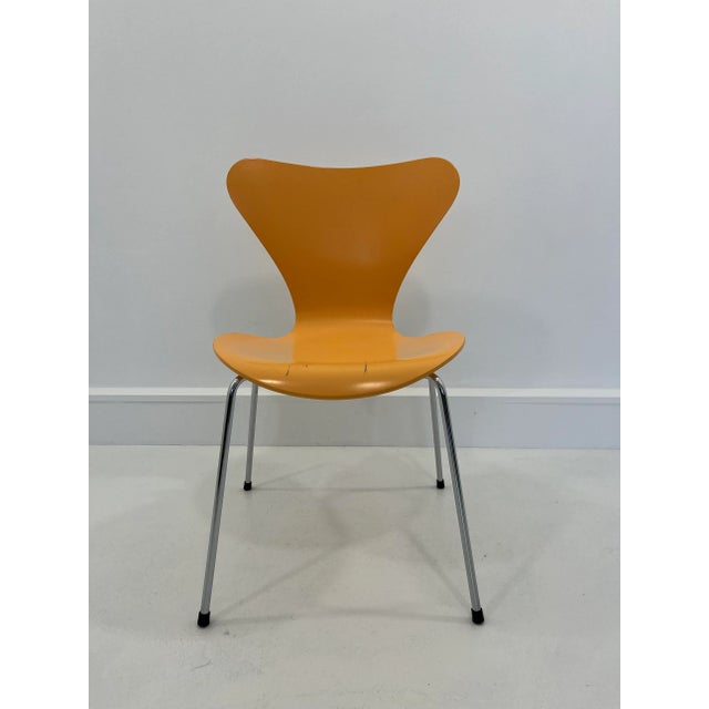 Wood Model 3107 Chair by Arne Jacobsen, 1980s For Sale - Image 7 of 10