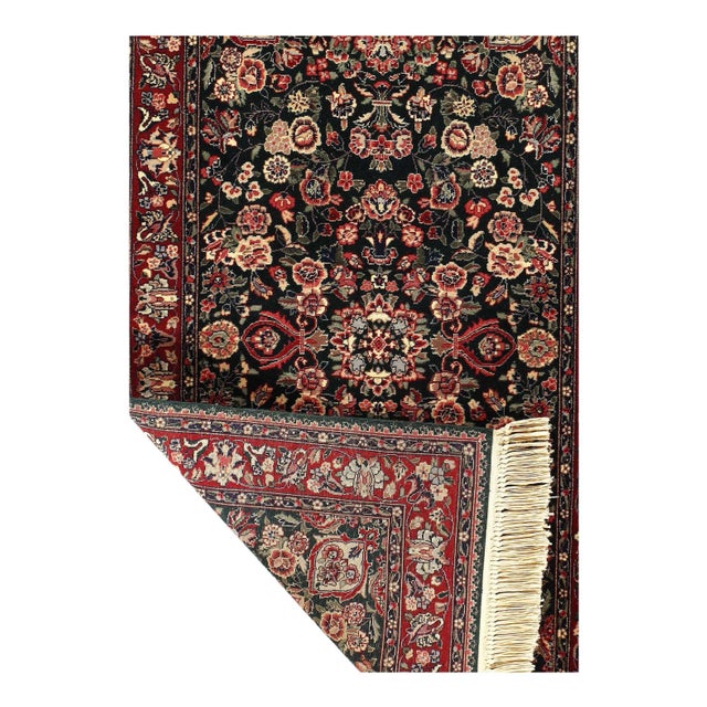 Chinese 1970s Fine Hand Knotted Chinese Yazd Design Rug For Sale - Image 3 of 4