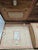 Brown Antique Victorian Saratoga Steamer Trunk With Original Trays and Working Key For Sale - Image 8 of 18