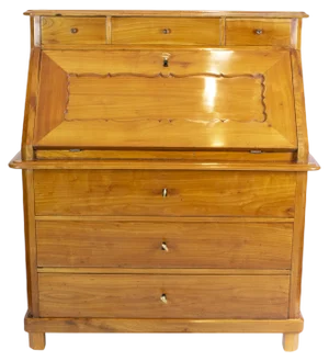 19th Century Biant Commerk Cherry Fall Front Secretary