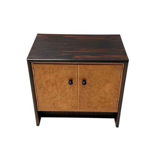 Brown Art Deco Cabinet in Macassar and Birch by Gebroeders Reens Amsterdam, 1930s For Sale - Image 8 of 15
