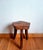 Brutalist Stool in Wood, 1960s For Sale - Image 11 of 11