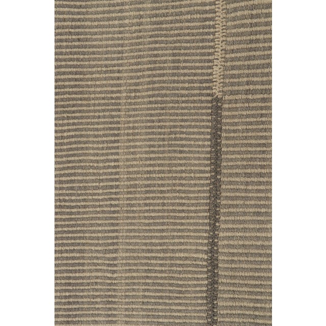 Rug & Kilim’s Contemporary Kilim in Beige and Brown Accents For Sale In New York - Image 6 of 7