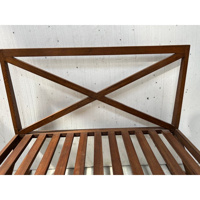 Oak Terrace Bench, 1970s For Sale - Image 4 of 10