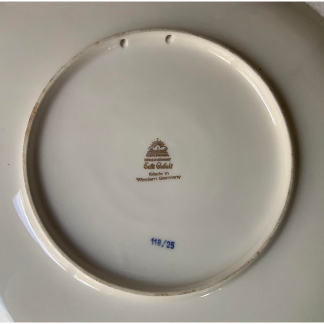 1940s Lindner Bavarian Chine Decorative Wall Plates Set of 4 For Sale In Naples, FL - Image 6 of 6