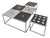 Industrial Brutalist Nesting Coffee Tables, 1990s, Set of 3 For Sale