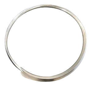 Vintage Anticlastic Neck Piece, Modernist Silver Collar, Gerhard Herbst Studio