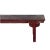 Chinese Vintage Brick Red Rural Village Rustic Slim Wood Seating Bench For Sale - Image 3 of 9
