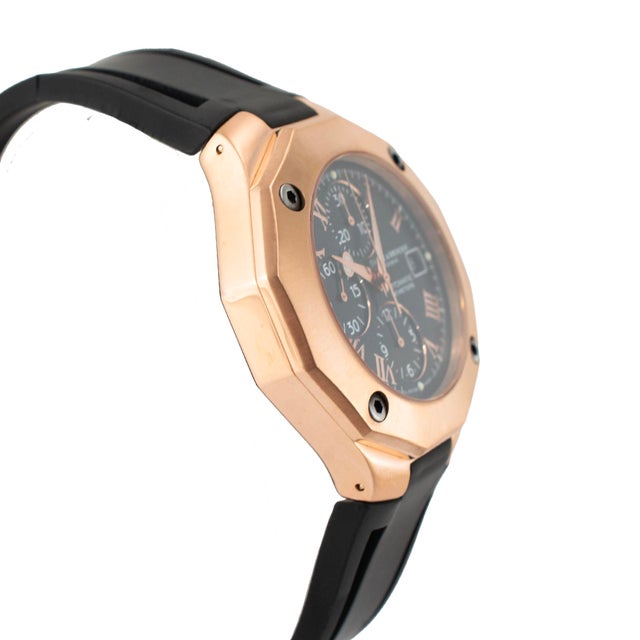 Baume & Mercier Baume Et Mercier Riviera Chronometer 43mm 65586 18k Rose Gold Automatic Watch For Sale - Image 4 of 8
