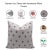 Fabdivine Floral Home Decor Cushion Cover 26x26 Inch Pure Linen- Barfi For Sale - Image 4 of 4