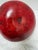 Vintage handcrafted, large cherry colored natural gourd with long wooden stem. Fung home decor accent for a shelf or the...