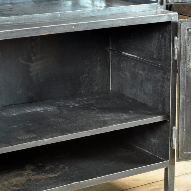 1930s Polished Iron Medicine Cabinet, 1930s For Sale - Image 5 of 13