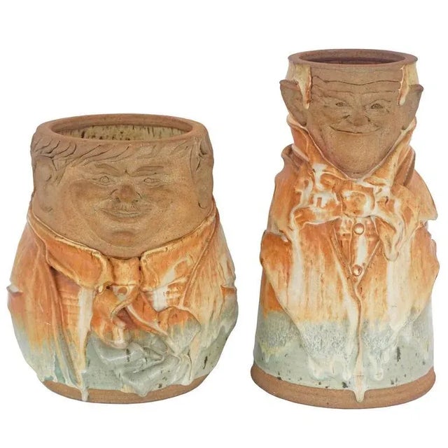 "Laurel & Hardy" Vases by Tom Reese - A Set of Two For Sale - Image 11 of 11