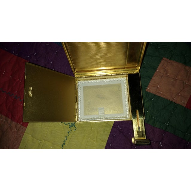 Vintage Volupte Brass Powder Compact and Lipstick Holder For Sale - Image 9 of 11
