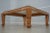 1980s Glass & Carved Wood Square Cocktail Coffee Table For Sale - Image 5 of 14