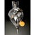Mid 20th Century Austrian Hand-Blown Crystal Wine Aerator Decanter & Wrought Iron Stand – 23" For Sale - Image 4 of 12