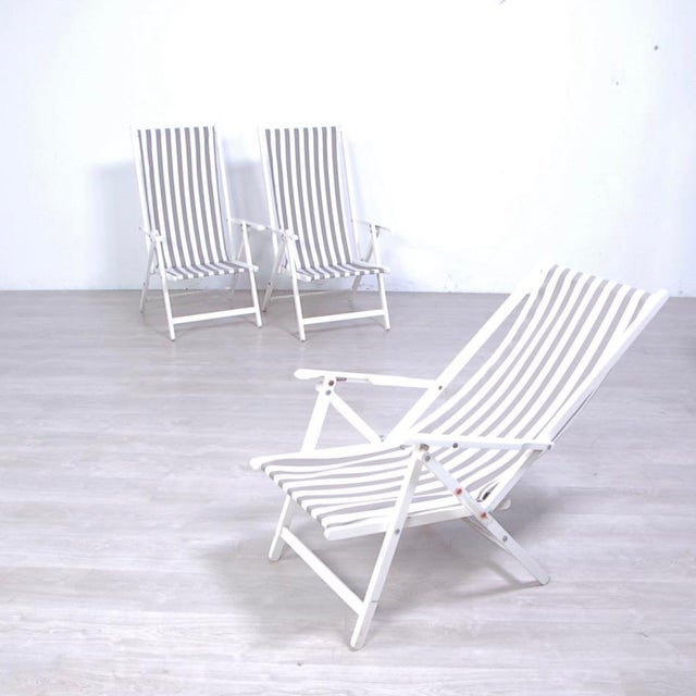 Fratelli Reguitti Folding Chairs from Fratelli Reguitti, 1970s, Set of 3 For Sale - Image 4 of 15