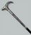 Late 19th Century Antique Chinese Sterling Silver Qing Lady’s Walking Swagger Stick Cane 2 Dragons For Sale - Image 5 of 8