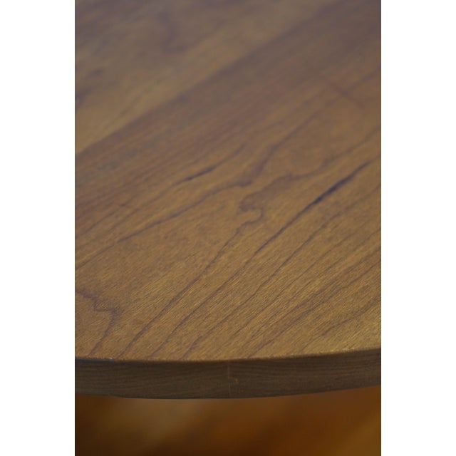 Stickley Stickley Round Cherry End Table Mission Style For Sale - Image 4 of 14