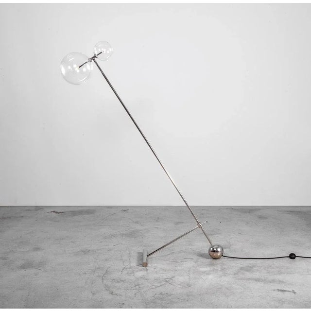 Contemporary Zosia Polished Nickel Floor Lamp by Schwung For Sale - Image 3 of 6