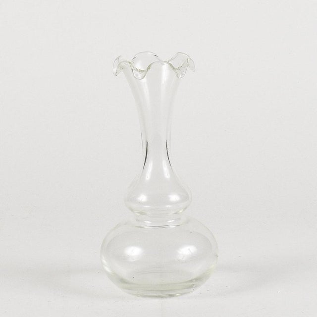 1940s 20th Century Hand-Blown Glass Vase For Sale - Image 5 of 5