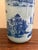 Late 20th Century Vintage Chinoiserie Blue and White Porcelain Umbrella Stand For Sale - Image 5 of 9