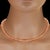 2020s Ajd 17 Inch Peachy Orange Delicate 5mm Pearl Necklace For Sale - Image 5 of 5