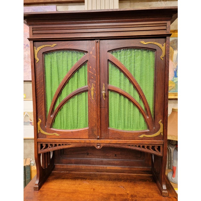 Art Nouveau Antique Art Nouveau Cabinet or Cupboard Early 1900's For Sale - Image 3 of 18