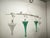 Four-Light Suspension Lamp International, 1990s, in Very Good conditions. Designed 1990 to 1999 This piece has an...