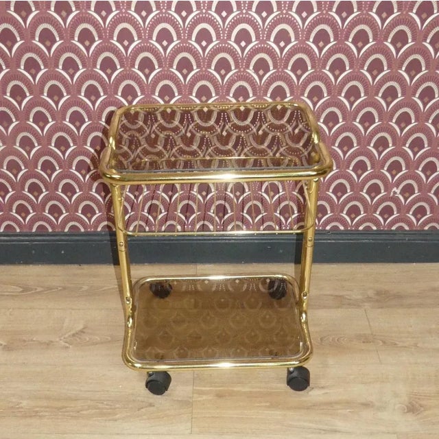 Vintage Side Table with Magazine Shelf in Chrome, 1970s For Sale - Image 9 of 9
