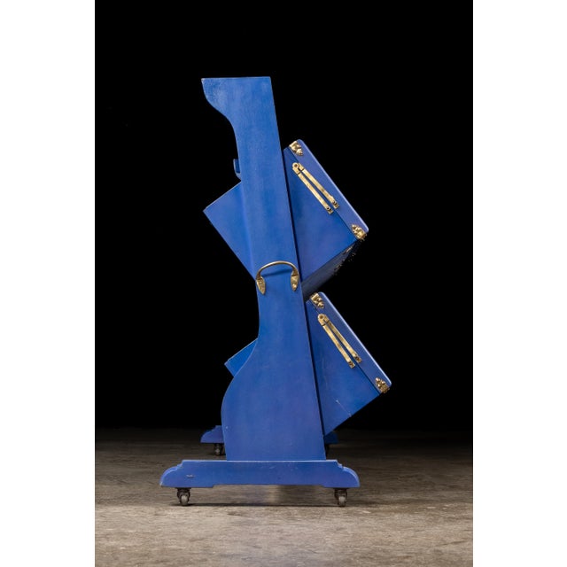 1920s Antique Gray, Dunn & Co. Bakery Display Case in Blue For Sale - Image 5 of 14