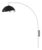 Luna Bella Wall Arc Lamp - Matte Black/Silver Shade, Satin Nickel, Dimmable For Sale