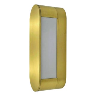 1980s Italian Brass Lucite Wall Sconce Tci Mini Jolly Modern Light For Sale