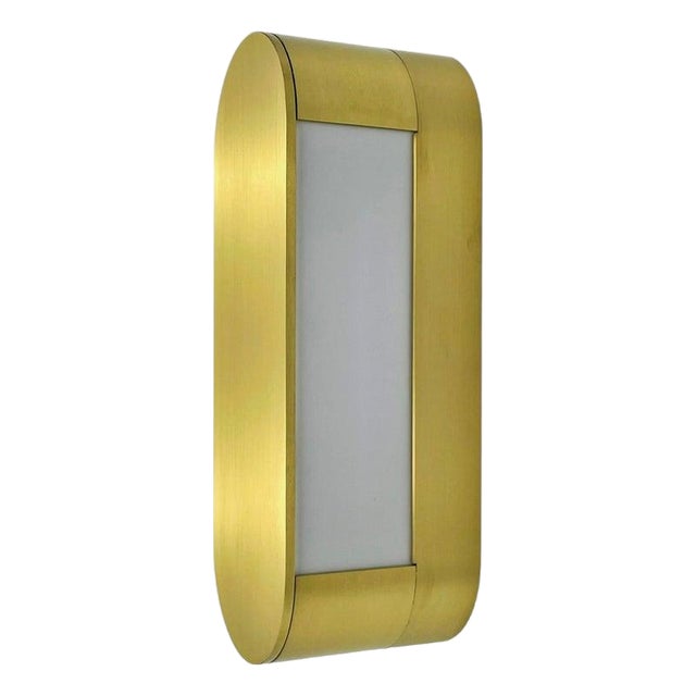 1980s Italian Brass Lucite Wall Sconce Tci Mini Jolly Modern Light For Sale