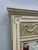 Vintage Carved Wood Beveled Trumeau Mirror in Louis XVI Style, Painted and Gilt For Sale - Image 10 of 12