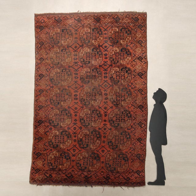 Bukhara rug in wool, fine knot, hand-made. This piece is attributed to the mentioned designer/maker. It has no attribution...