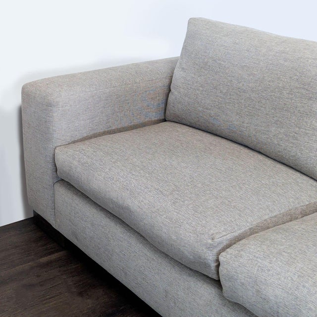 Kreiss Como Modern Loveseat With Wide Arms For Sale In San Francisco - Image 6 of 9