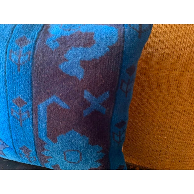Vintage Turkish Wool Medallion Pillow For Sale In Los Angeles - Image 6 of 12