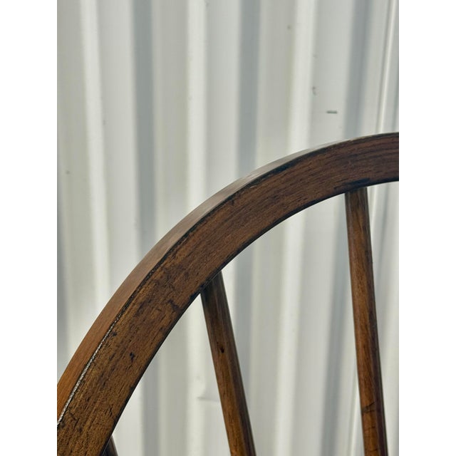 Set of 4 Bow Back Rustic Farmhouse Dining Chairs For Sale - Image 4 of 12