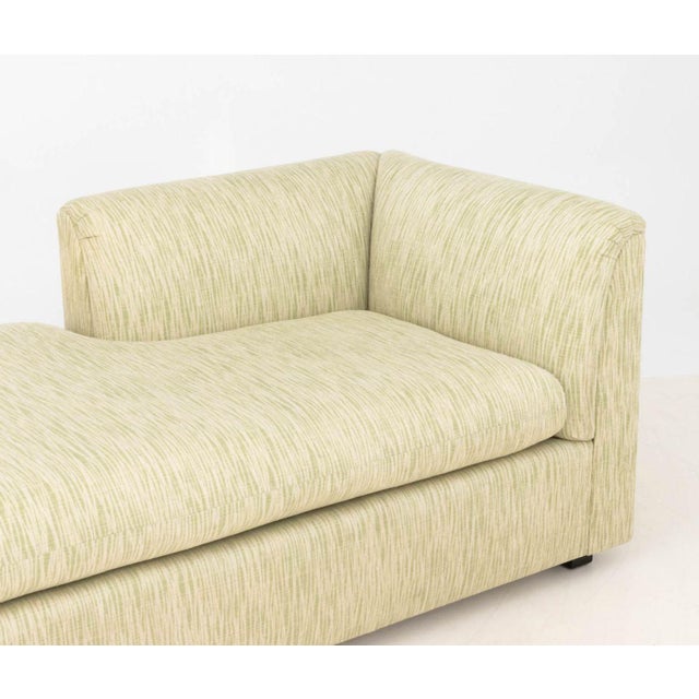 Contemporary Upholstered Chaise Lounge For Sale - Image 4 of 10