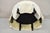 Decorator Modern Beige Upholstered Button Tufted Skirted 35" Round Ottoman For Sale - Image 10 of 12
