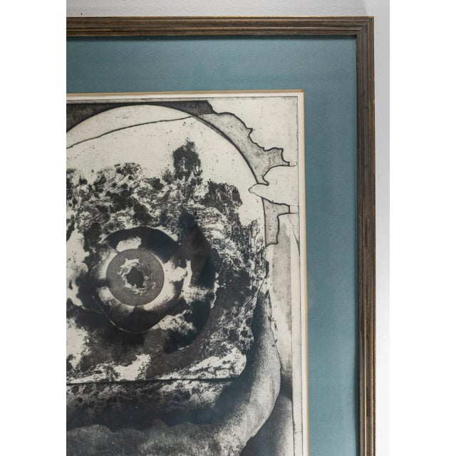 Mid-Century Contemporary Modern Art Abstract Etching Print Signed For Sale - Image 4 of 12